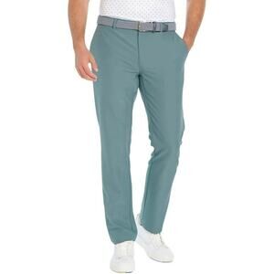 NWT Greg Norman Mens ML75 Microfiber Stretch Chino Pant, Green, 40x29, Comfort